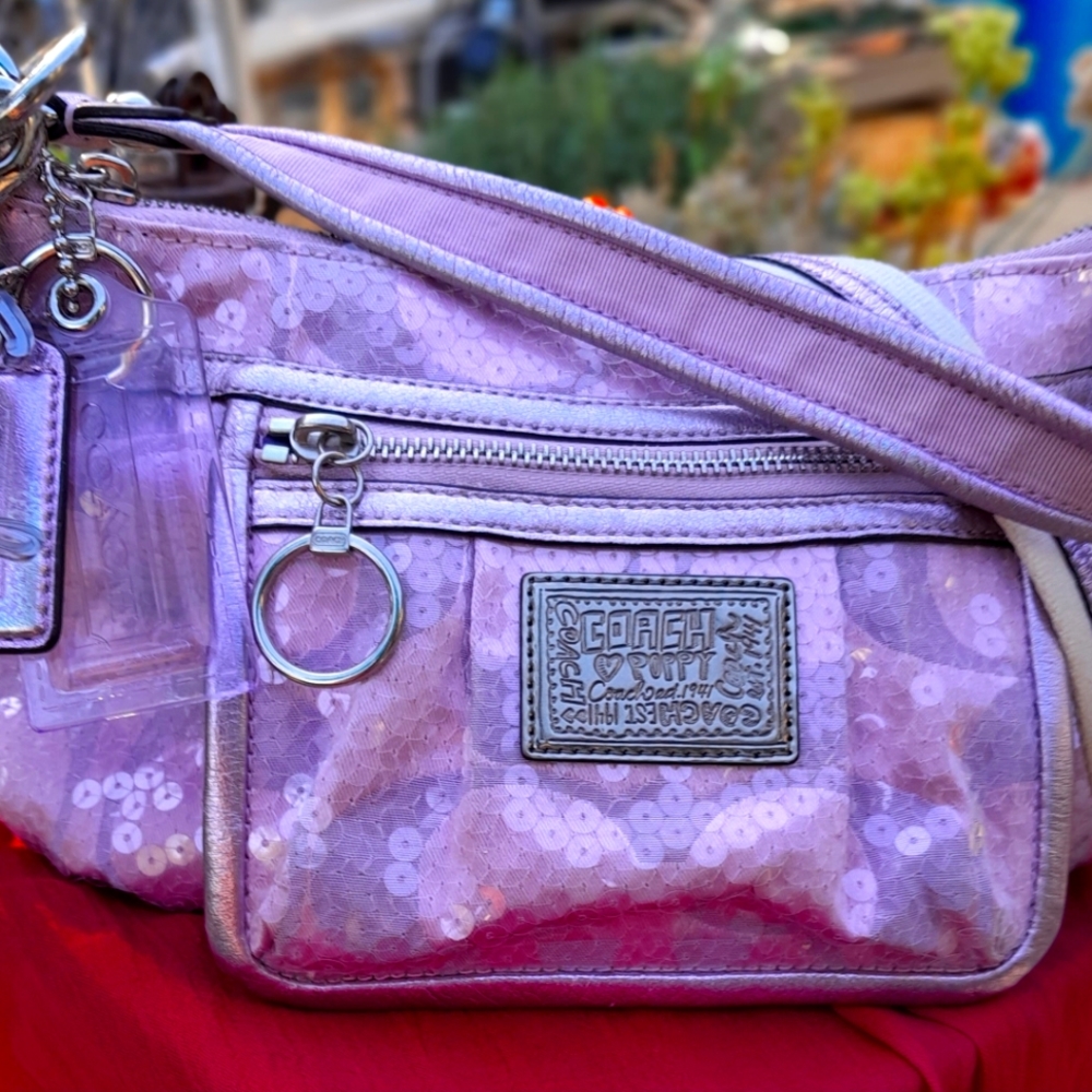 Rare Coach Poppy Lilac Handbag